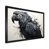 Grey Parrot Feathered Elegance - Gray Parrot Wall Art