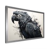 Grey Parrot Feathered Elegance - Gray Parrot Wall Art