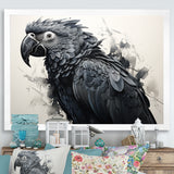 Grey Parrot Feathered Elegance - Gray Parrot Wall Art