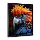 Yellow And Blue Parrots Radiant Plumage Sunset - Parrot Large Canvas Wall Art