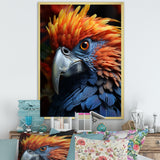 Yellow And Blue Parrots Radiant Plumage Sunset - Parrot Large Canvas Wall Art