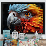 Red And Yellow Mystical Plumage Tropical Rhapsody - Parrot Bedroom Wall Art