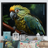 Green And Yellow Parrots Rainforest Chorus - Parrot Wall Art Prints