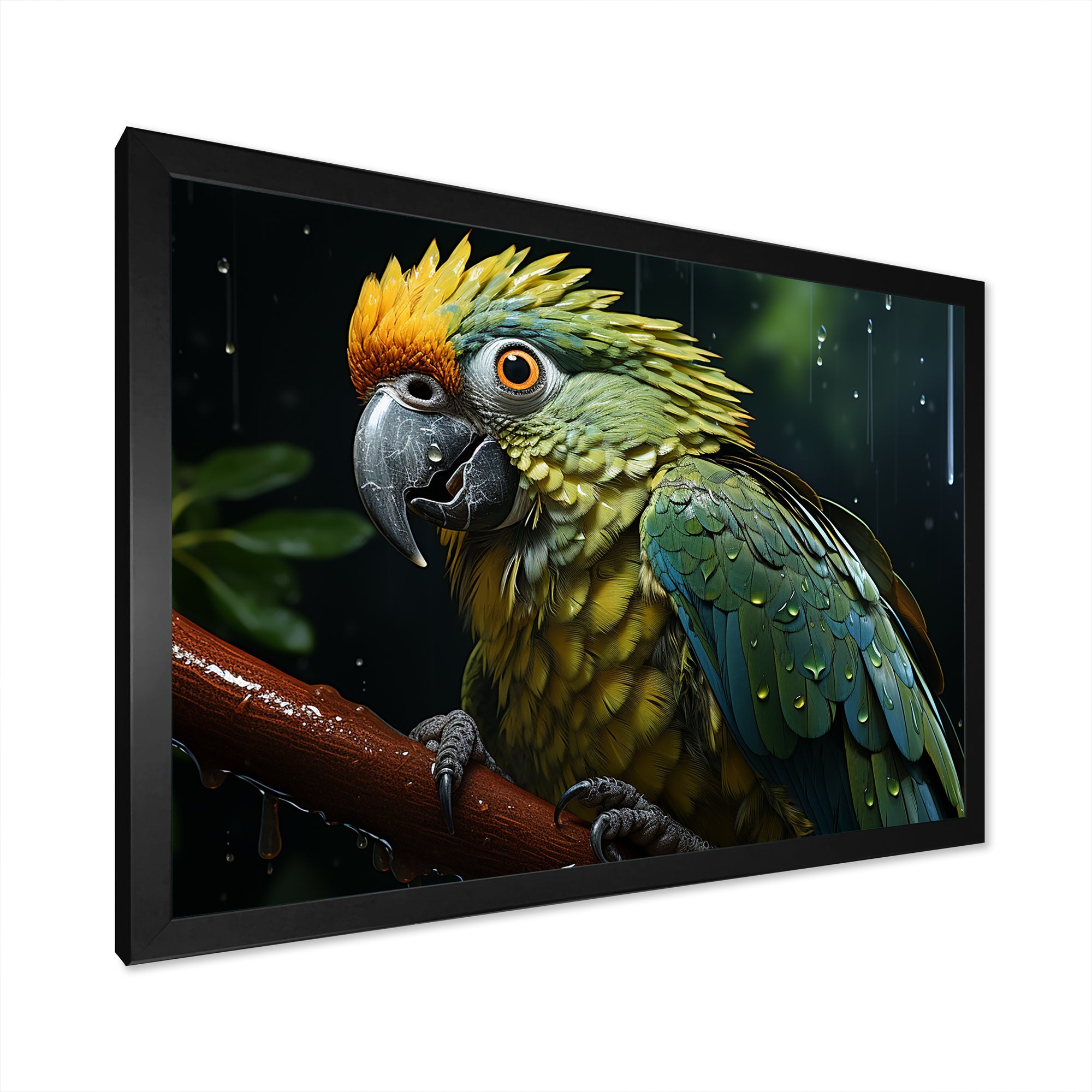 Green And Yellow Parrots Rainforest Chorus - Parrot Wall Art Prints