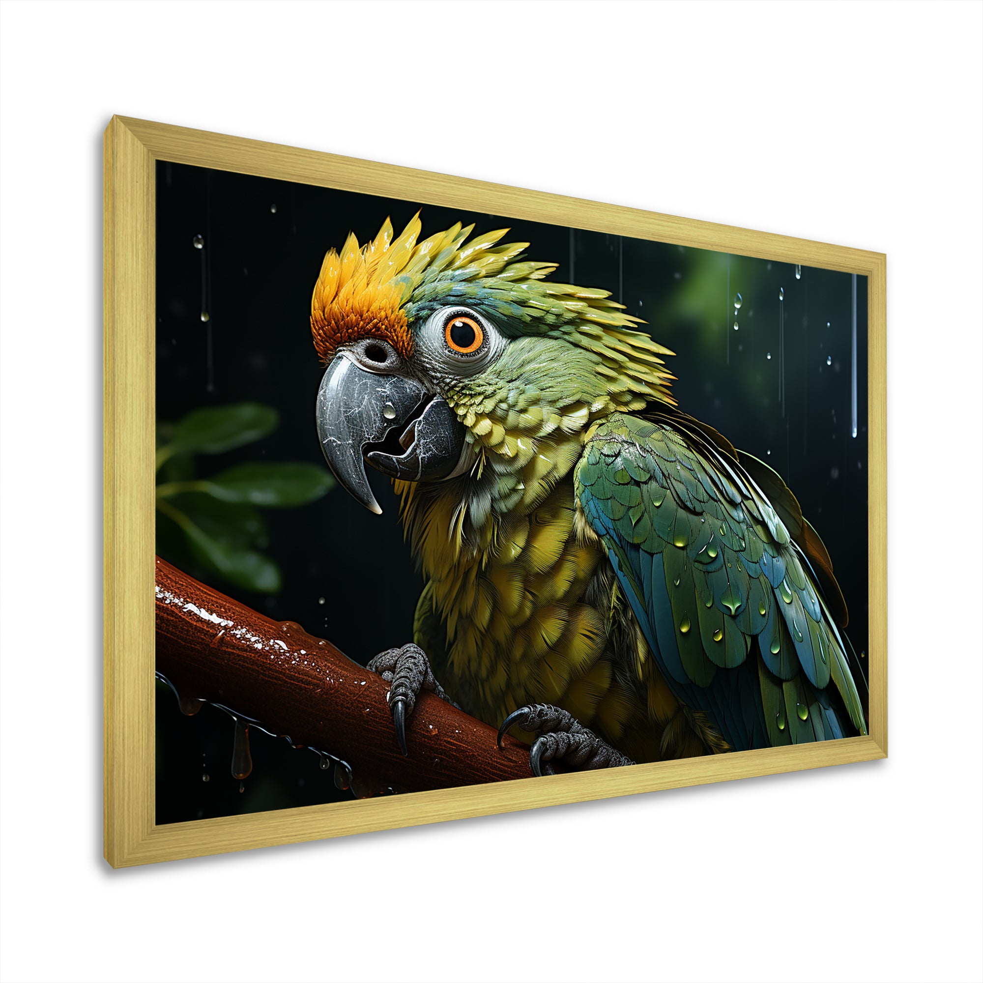 Green And Yellow Parrots Rainforest Chorus - Parrot Wall Art Prints