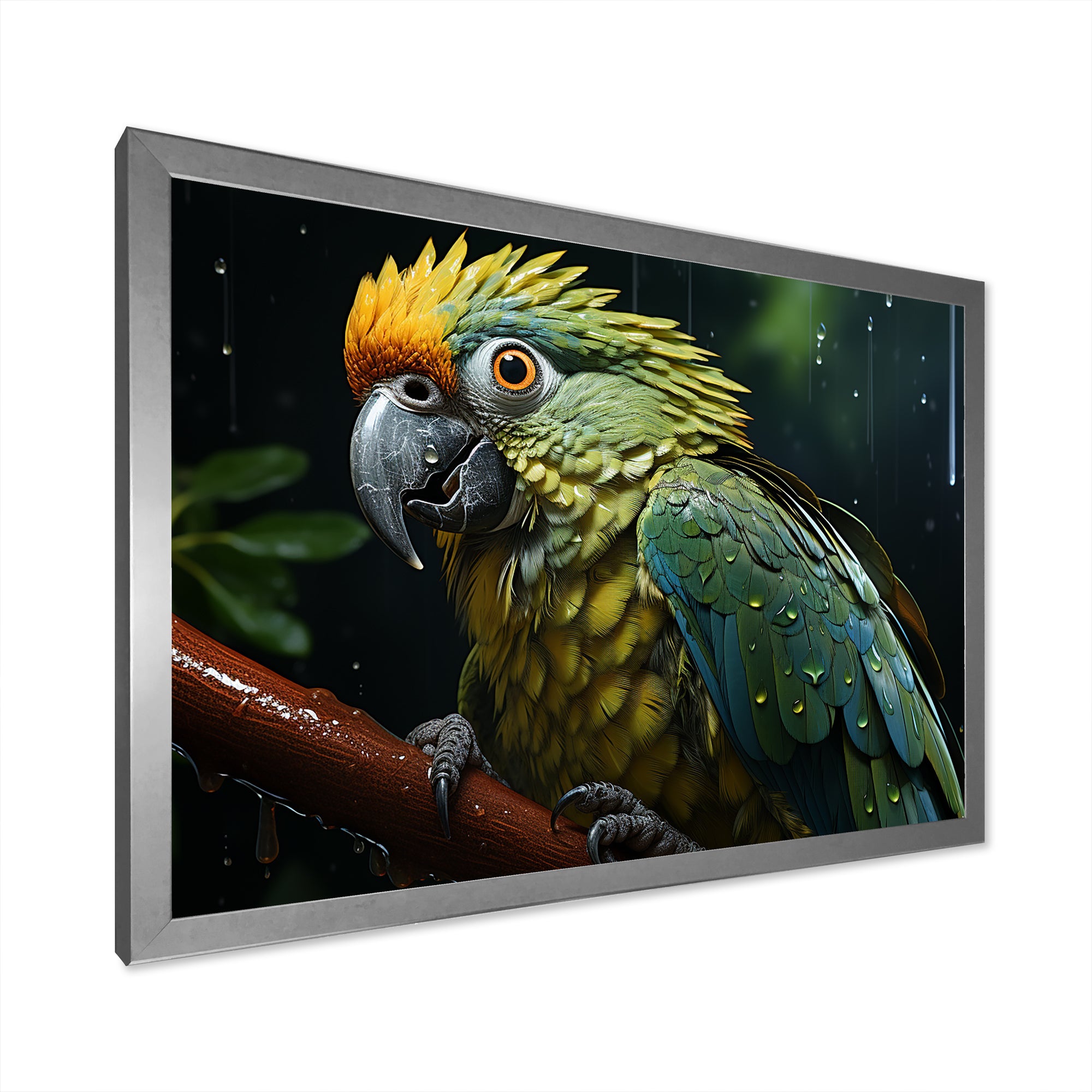 Green And Yellow Parrots Rainforest Chorus - Parrot Wall Art Prints