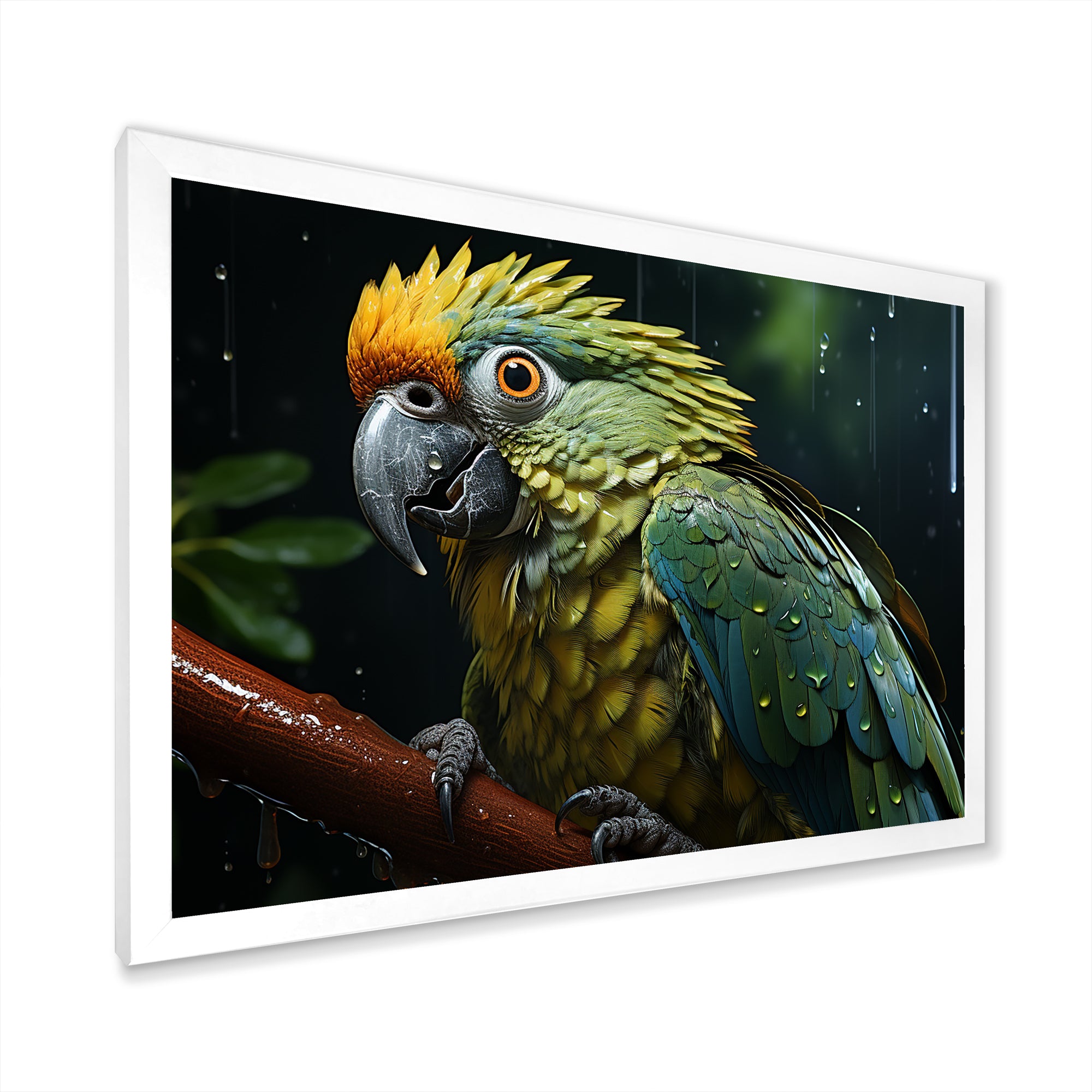 Green And Yellow Parrots Rainforest Chorus - Parrot Wall Art Prints