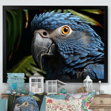 Parrots Sapphire Skies Tropical Forest - Blue Parrot Wall Art