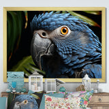 Parrots Sapphire Skies Tropical Forest - Blue Parrot Wall Art