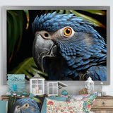 Parrots Sapphire Skies Tropical Forest - Blue Parrot Wall Art