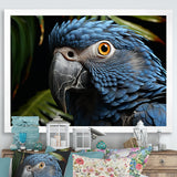 Parrots Sapphire Skies Tropical Forest - Blue Parrot Wall Art