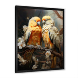 Yellow And Beige Parrot S Lively Radiance - Parrot Home Decor Art