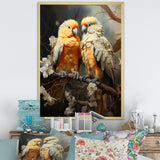 Yellow And Beige Parrot S Lively Radiance - Parrot Home Decor Art