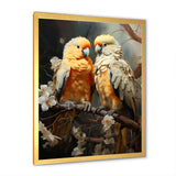 Yellow And Beige Parrot S Lively Radiance - Parrot Home Decor Art