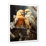 Yellow And Beige Parrot S Lively Radiance - Parrot Home Decor Art