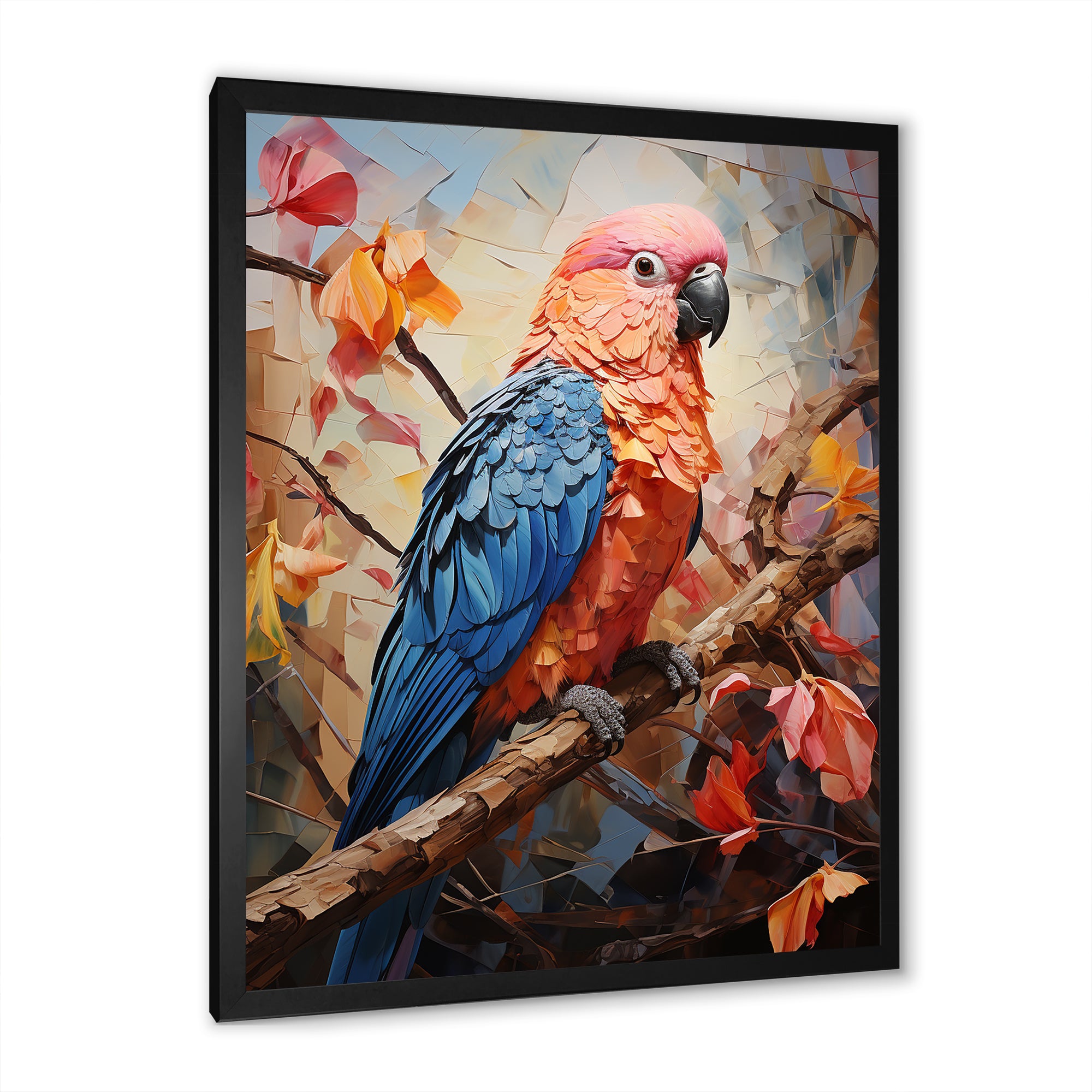 Parrots Sunset Serenade Euphoria - Parrot Canvas Wall Art