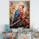Parrots Sunset Serenade Euphoria - Parrot Canvas Wall Art