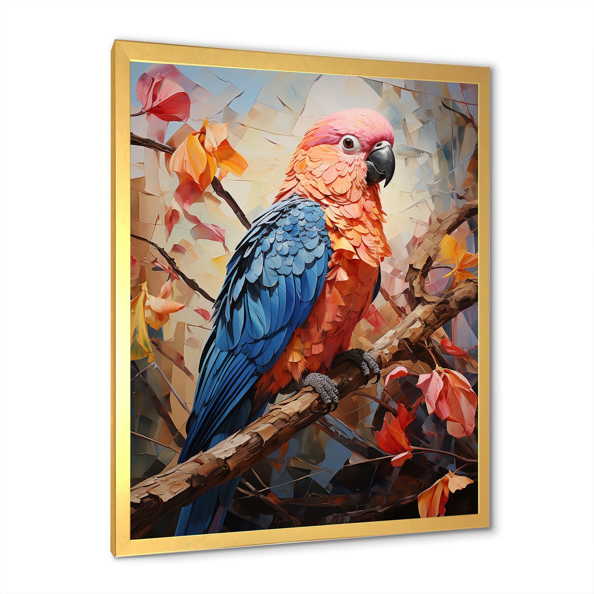 Parrots Sunset Serenade Euphoria - Parrot Canvas Wall Art