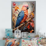 Parrots Sunset Serenade Euphoria - Parrot Canvas Wall Art