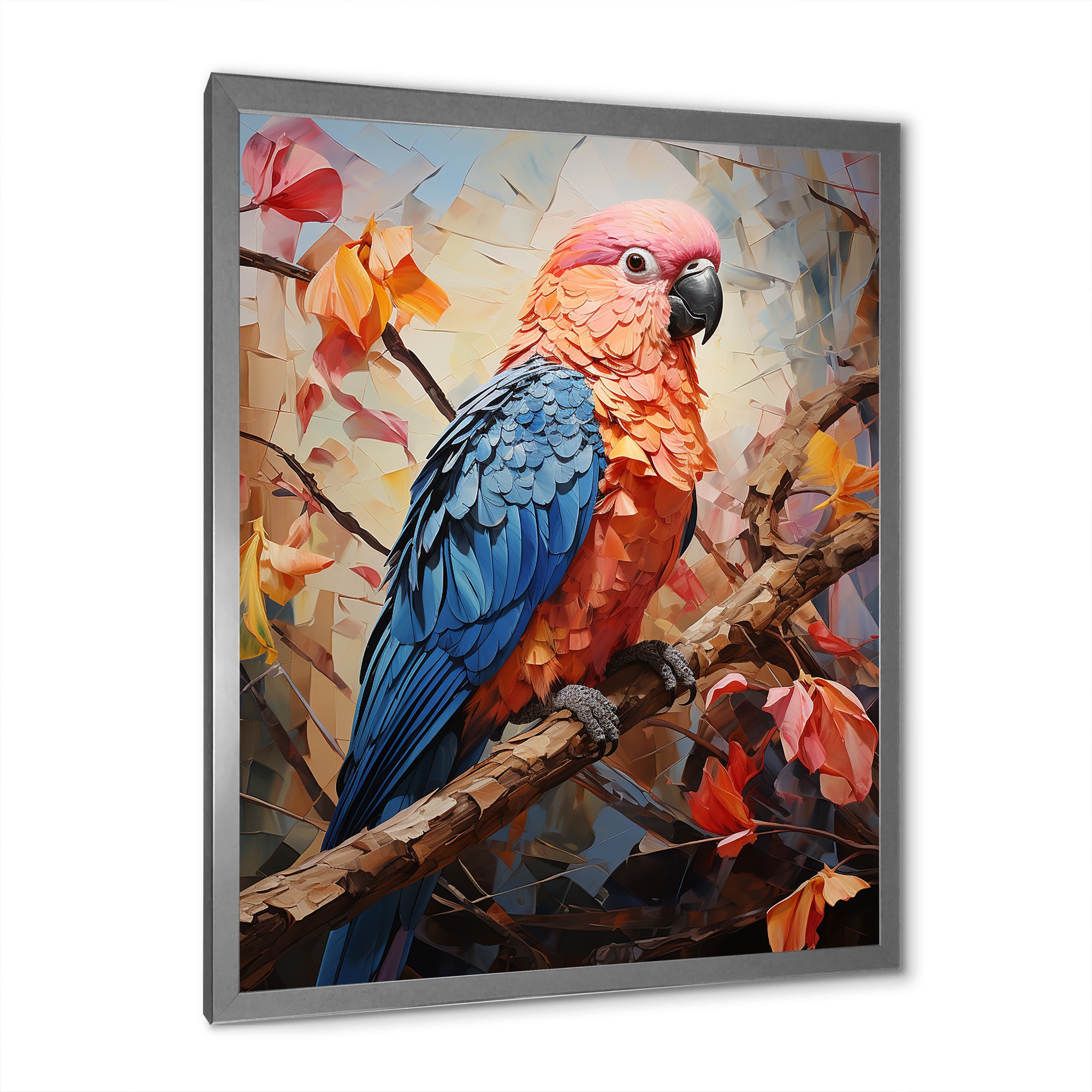Parrots Sunset Serenade Euphoria - Parrot Canvas Wall Art