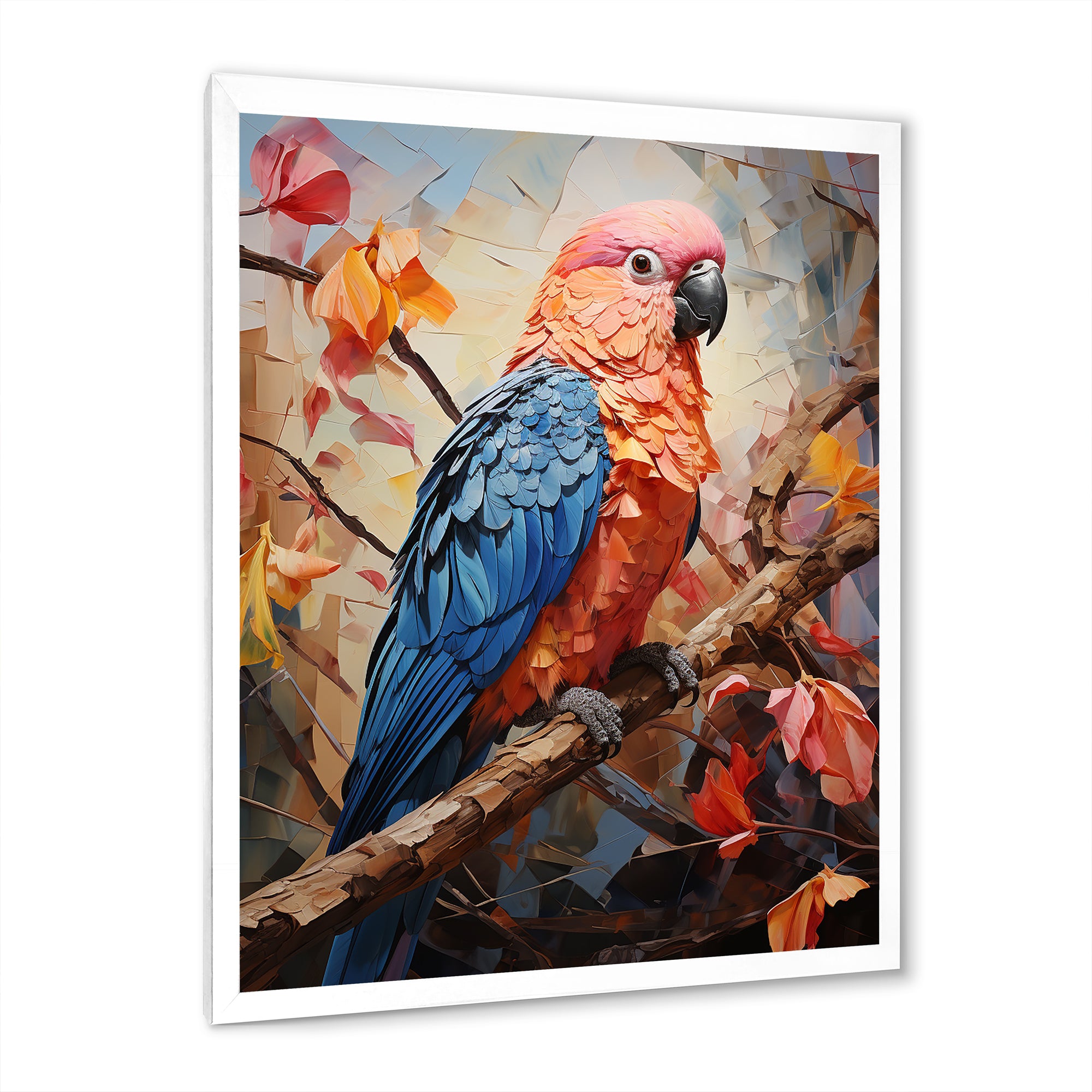 Parrots Sunset Serenade Euphoria - Parrot Canvas Wall Art