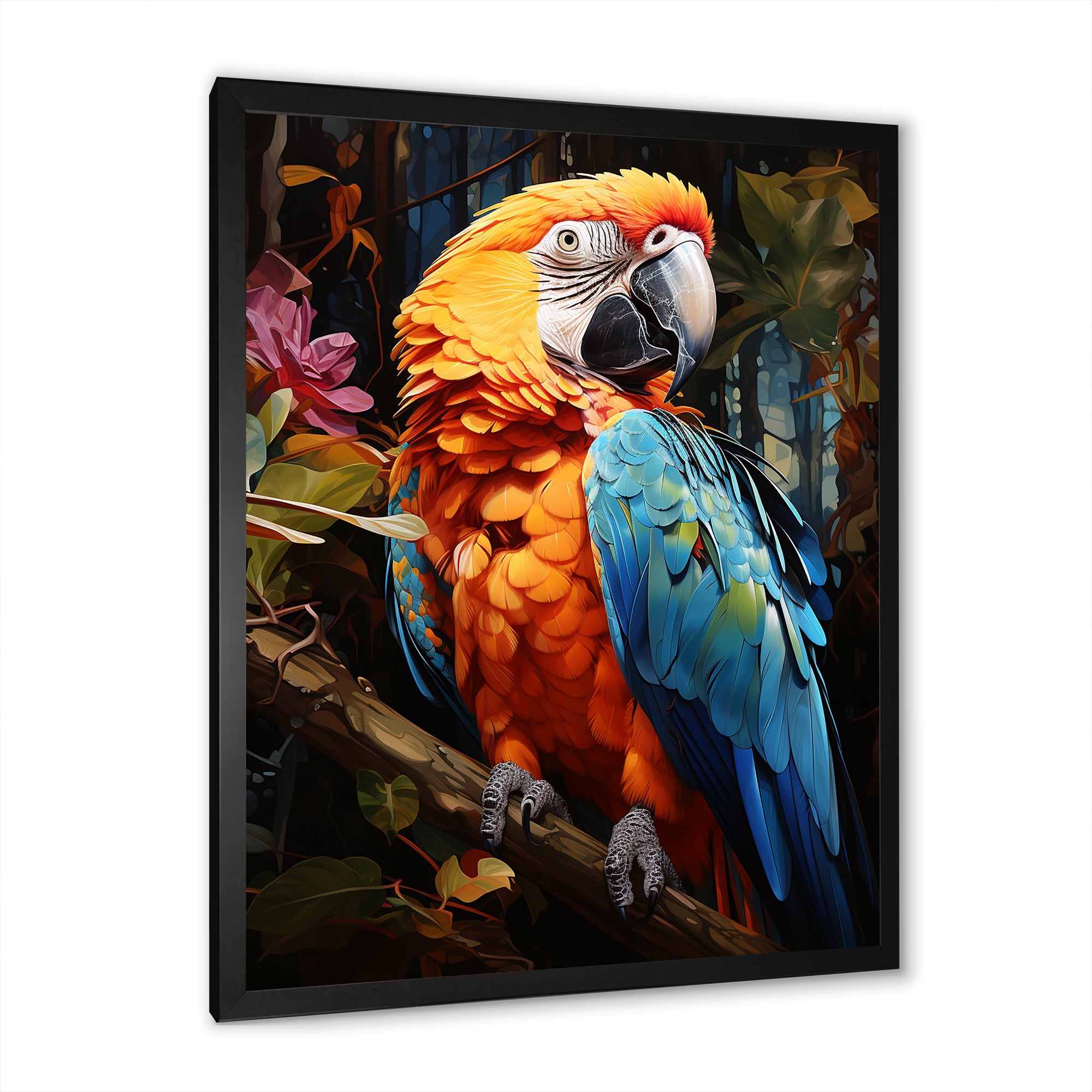 Parrot Tropical Jungle Euphony - Parrot Wall Art Prints