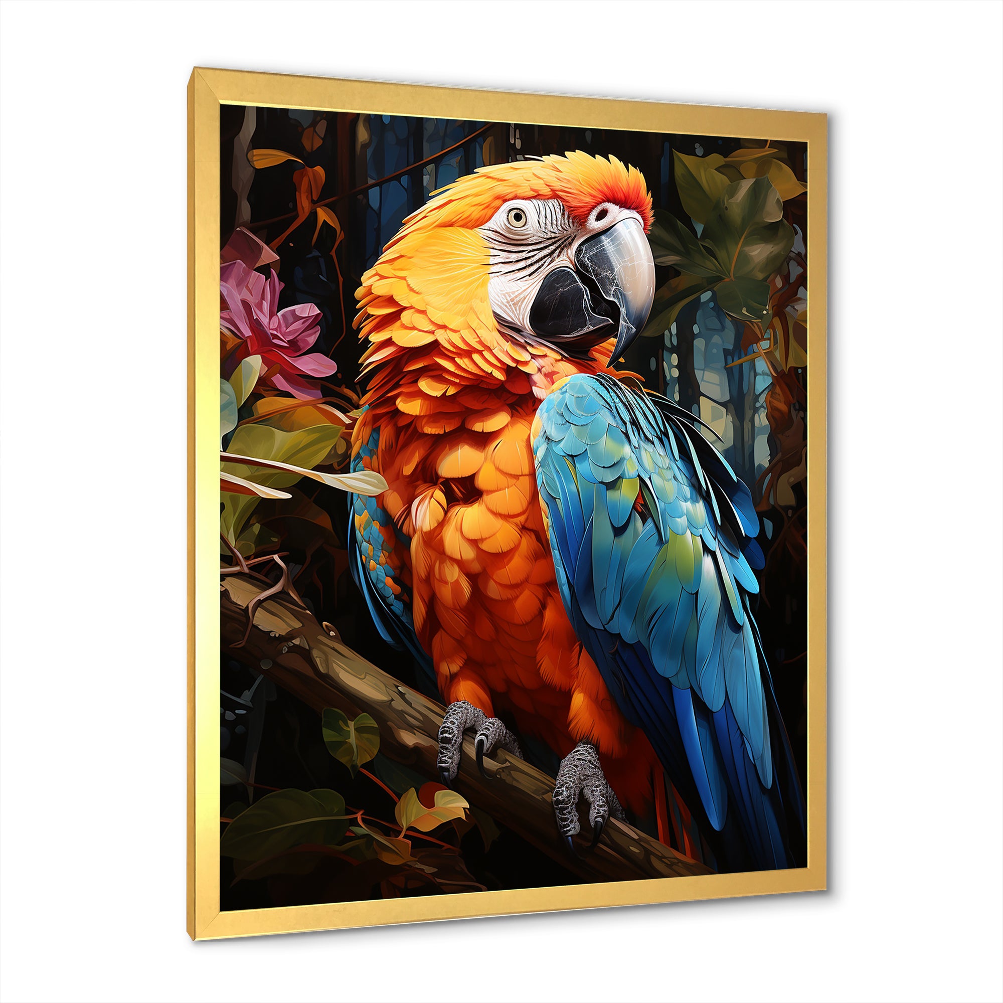 Parrot Tropical Jungle Euphony - Parrot Wall Art Prints