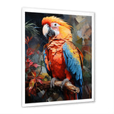 Parrot Tropical Flamboyance - Coral Parrot Wall Art