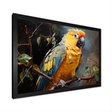 Parrot Tropical Harmony - Yellow Parrot Wall Art
