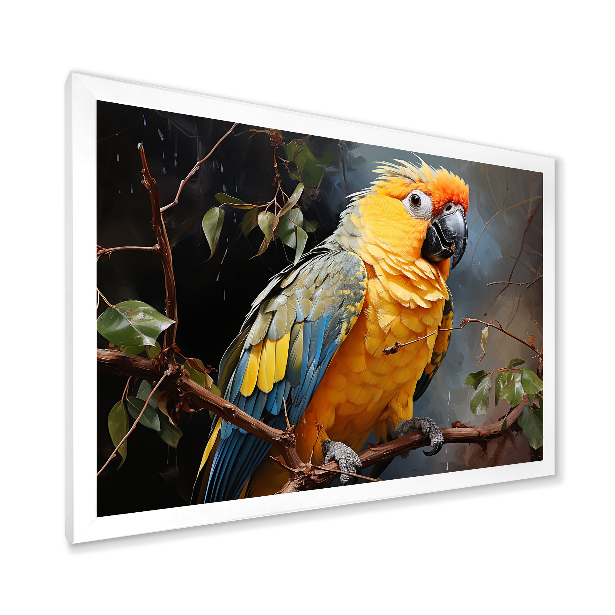 Parrot Tropical Harmony - Yellow Parrot Wall Art