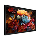 Parrot S Tropical Rhapsody - Parrot Large Canvas Wall Art