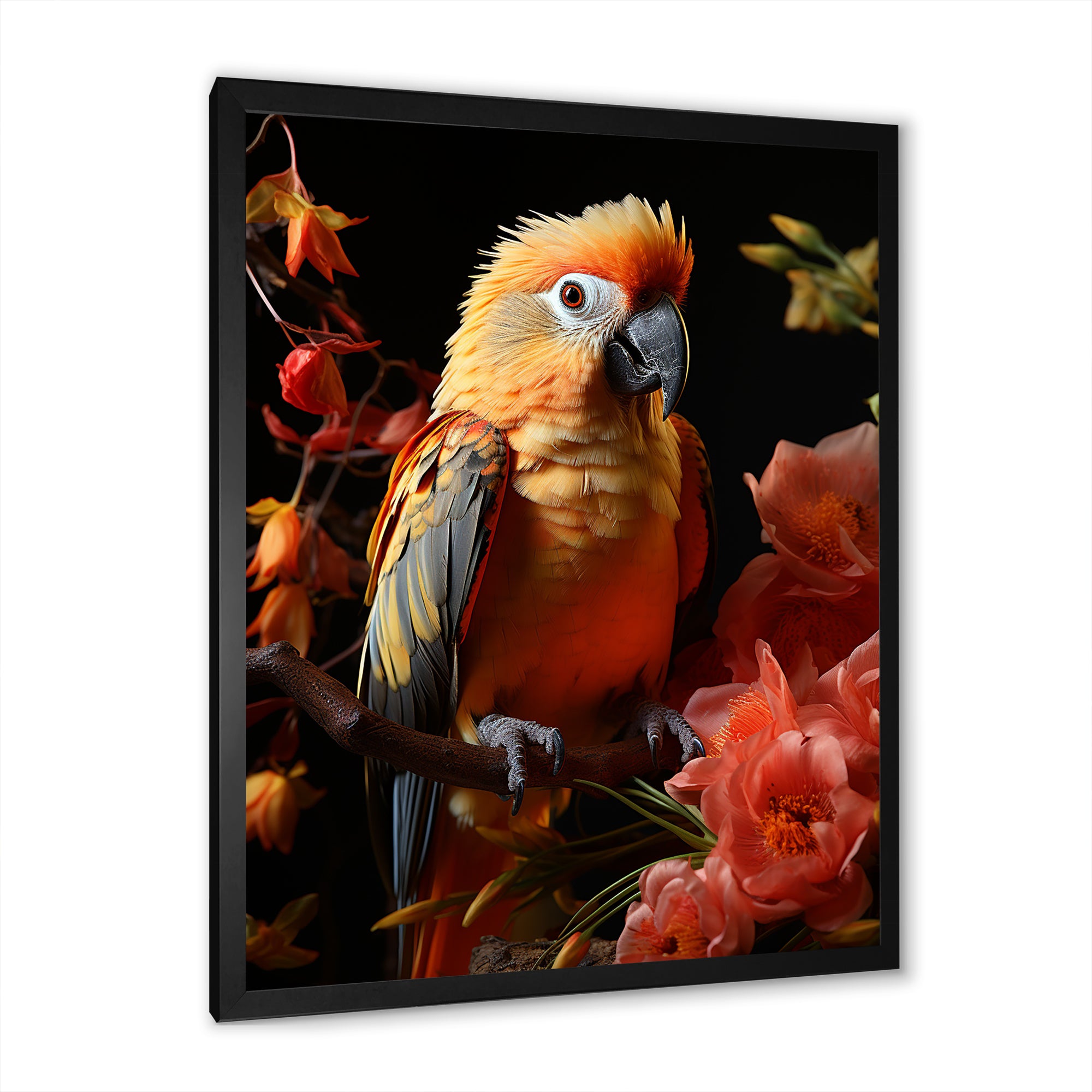 Parrot S Tropical Serenade - Parrot Living Room Wall Art