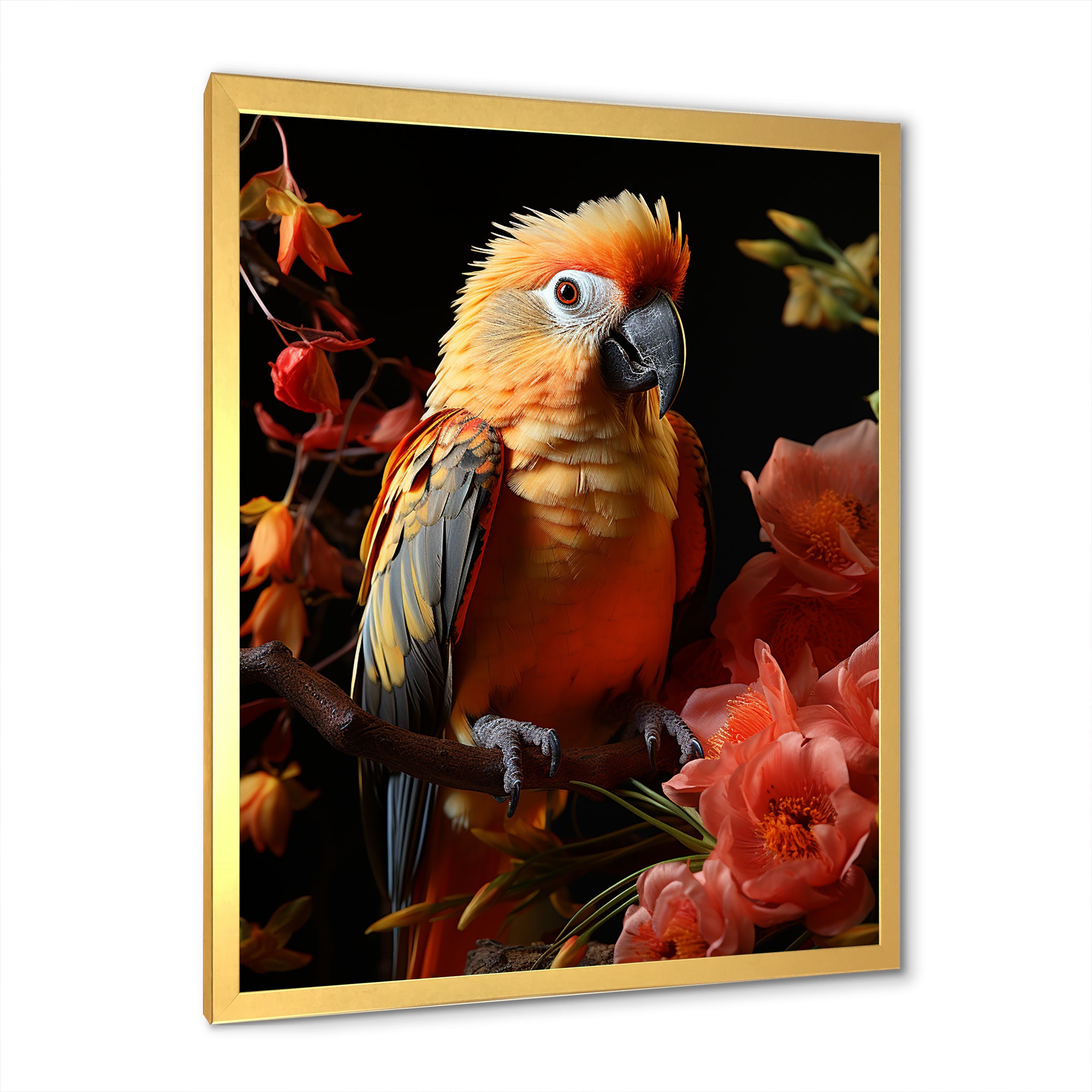 Parrot S Tropical Serenade - Parrot Living Room Wall Art