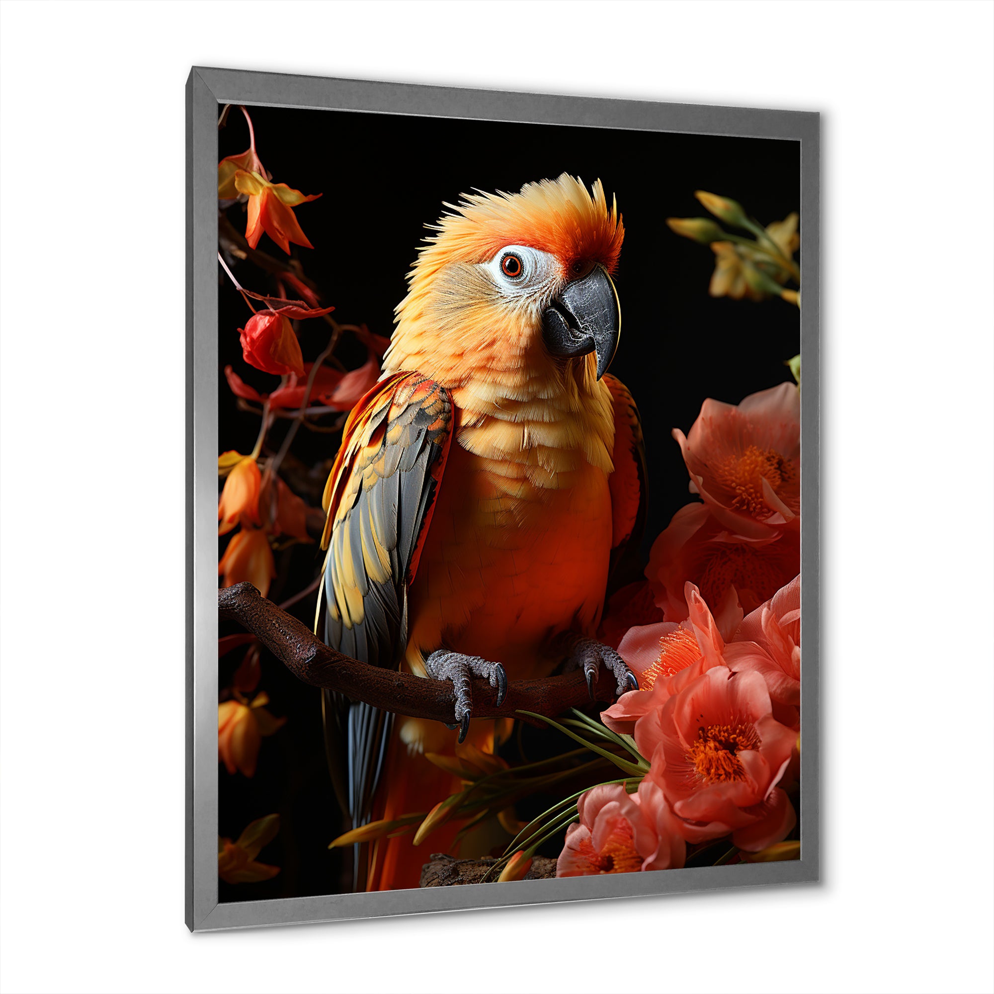 Parrot S Tropical Serenade - Parrot Living Room Wall Art