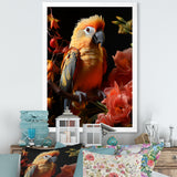 Parrot S Tropical Serenade - Parrot Living Room Wall Art