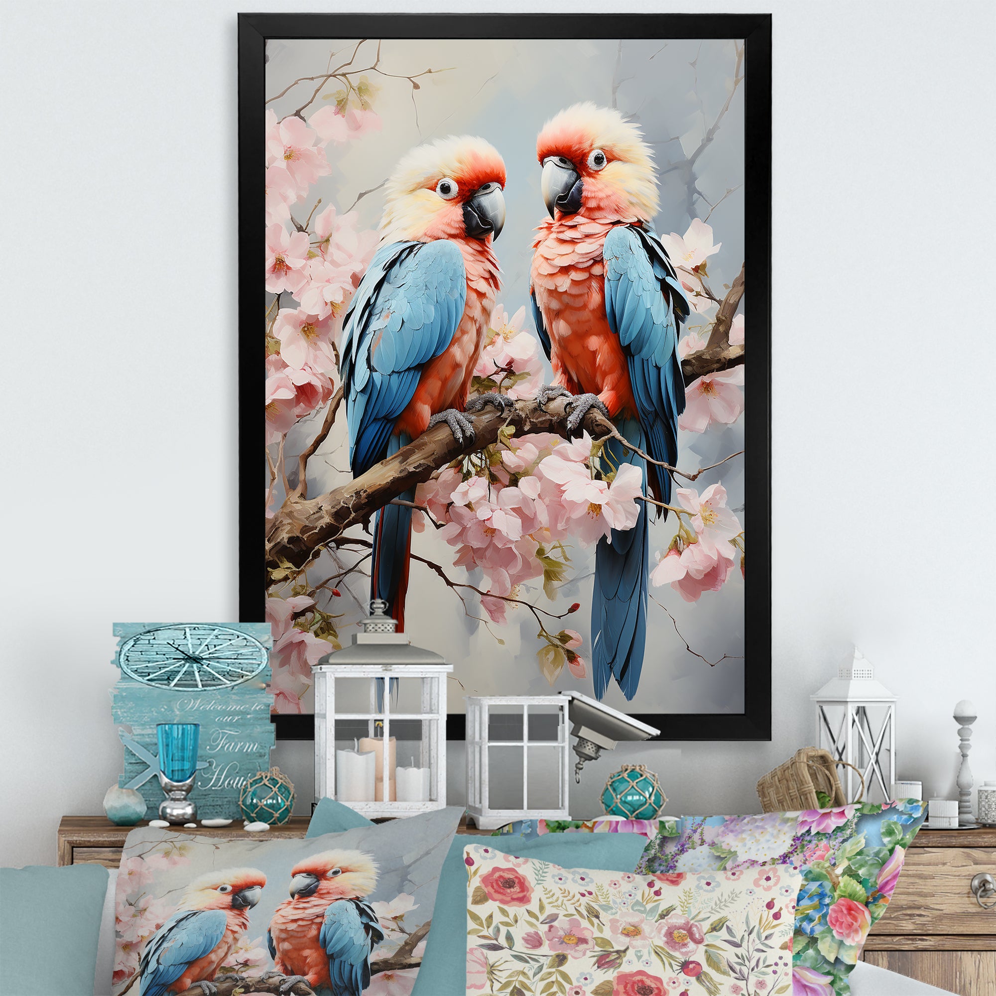 Parrot S Tropical Whispers - Parrot Wall Decor