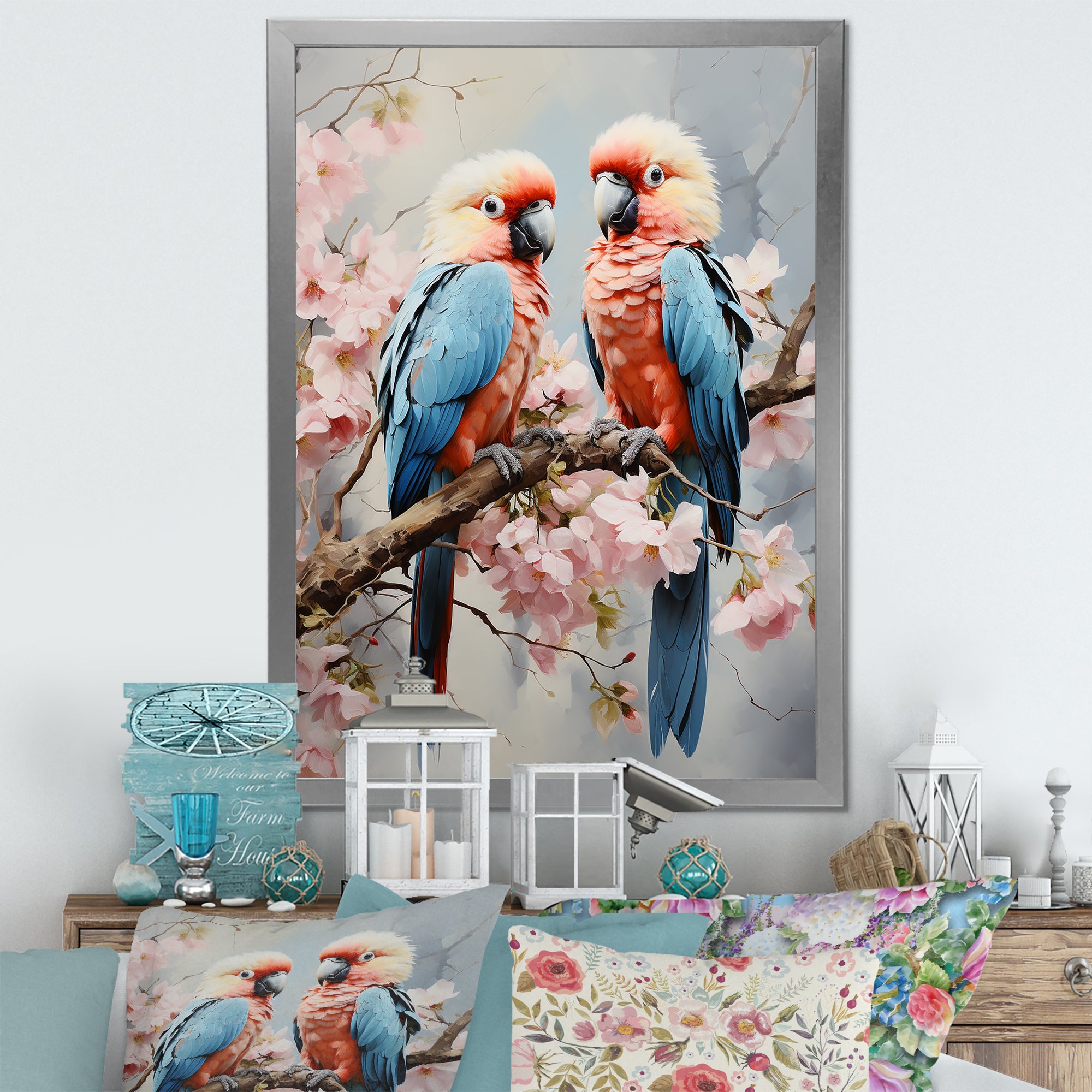 Parrot S Tropical Whispers - Parrot Wall Decor