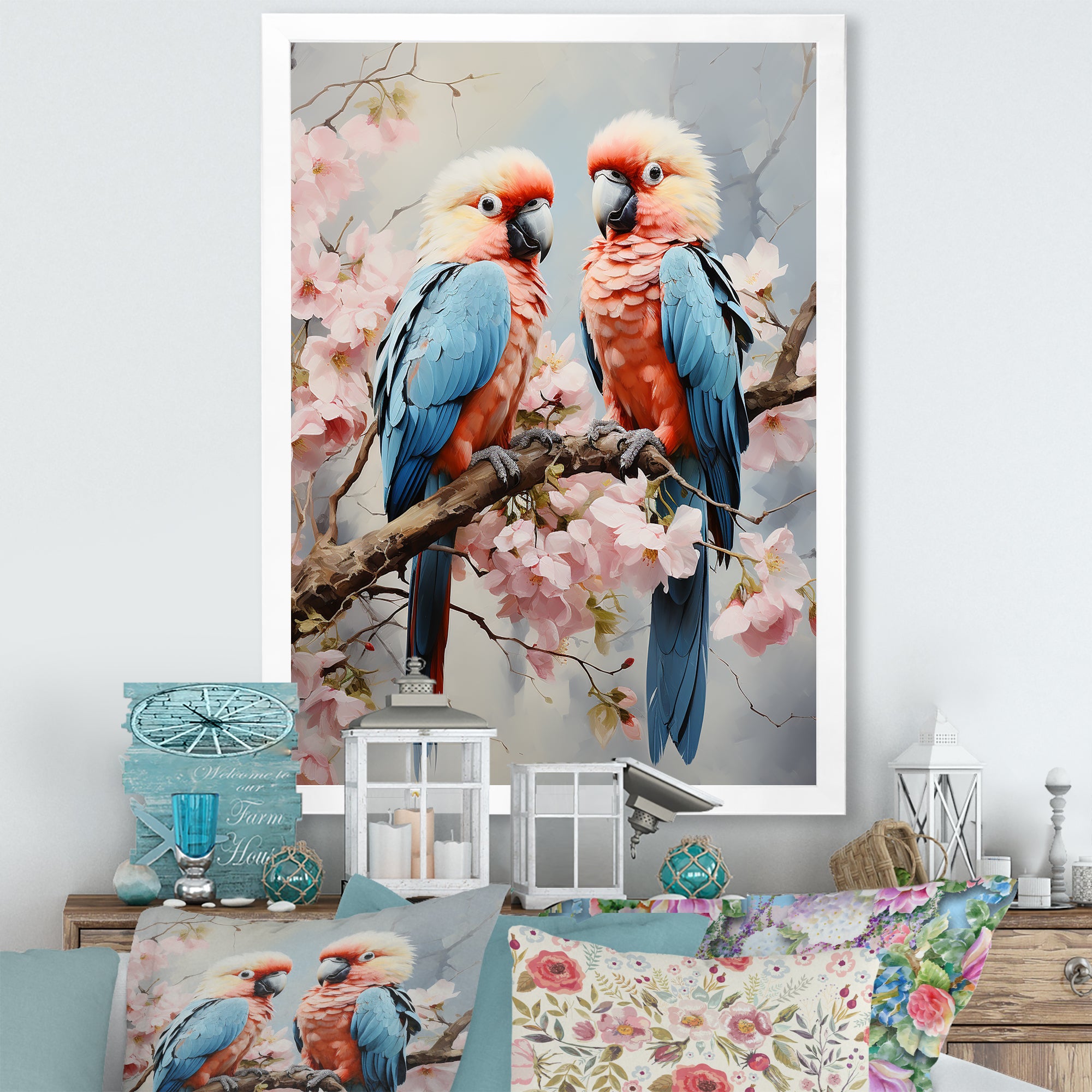 Parrot S Tropical Whispers - Parrot Wall Decor
