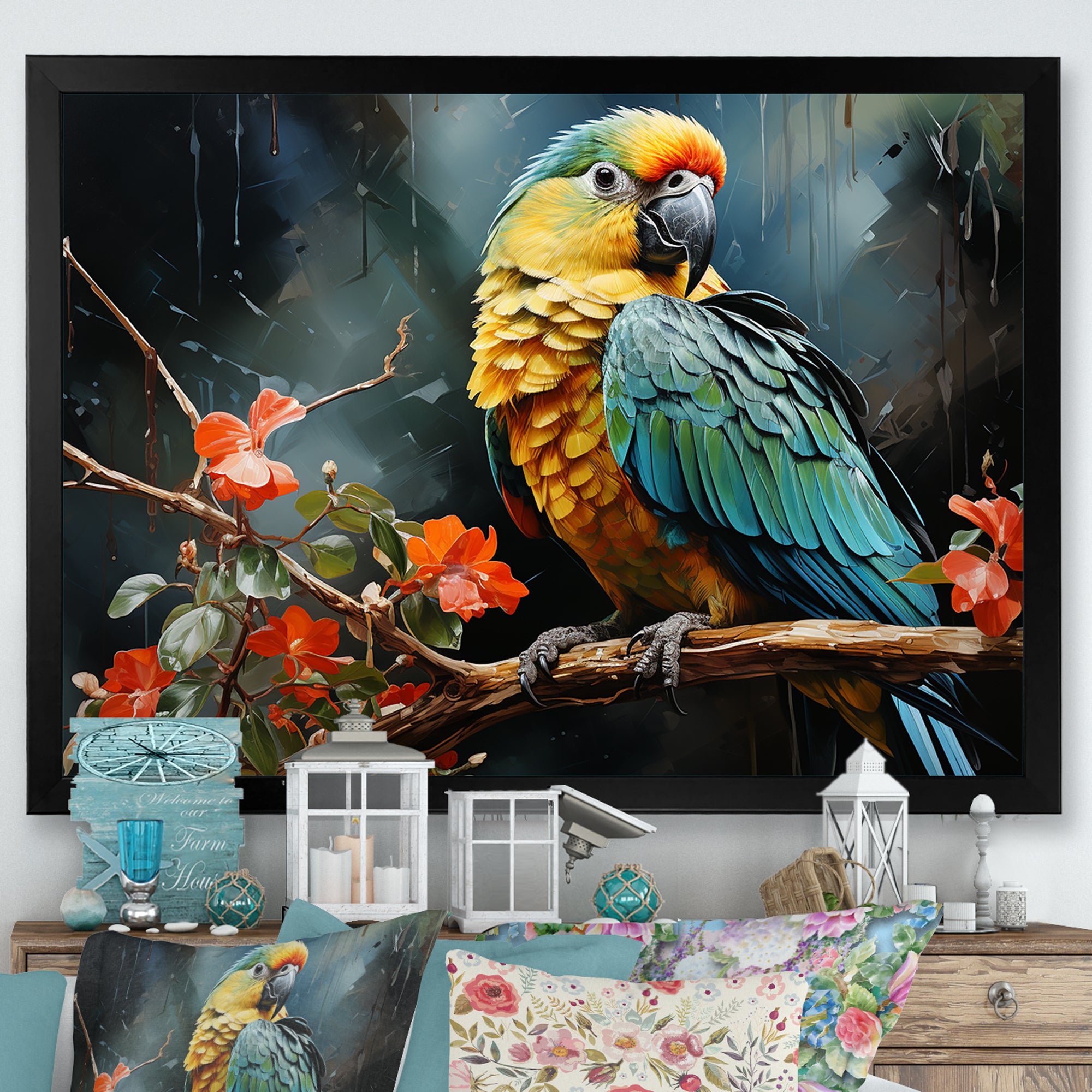 Parrot Verdant Melody - Parrot Wall Art Prints
