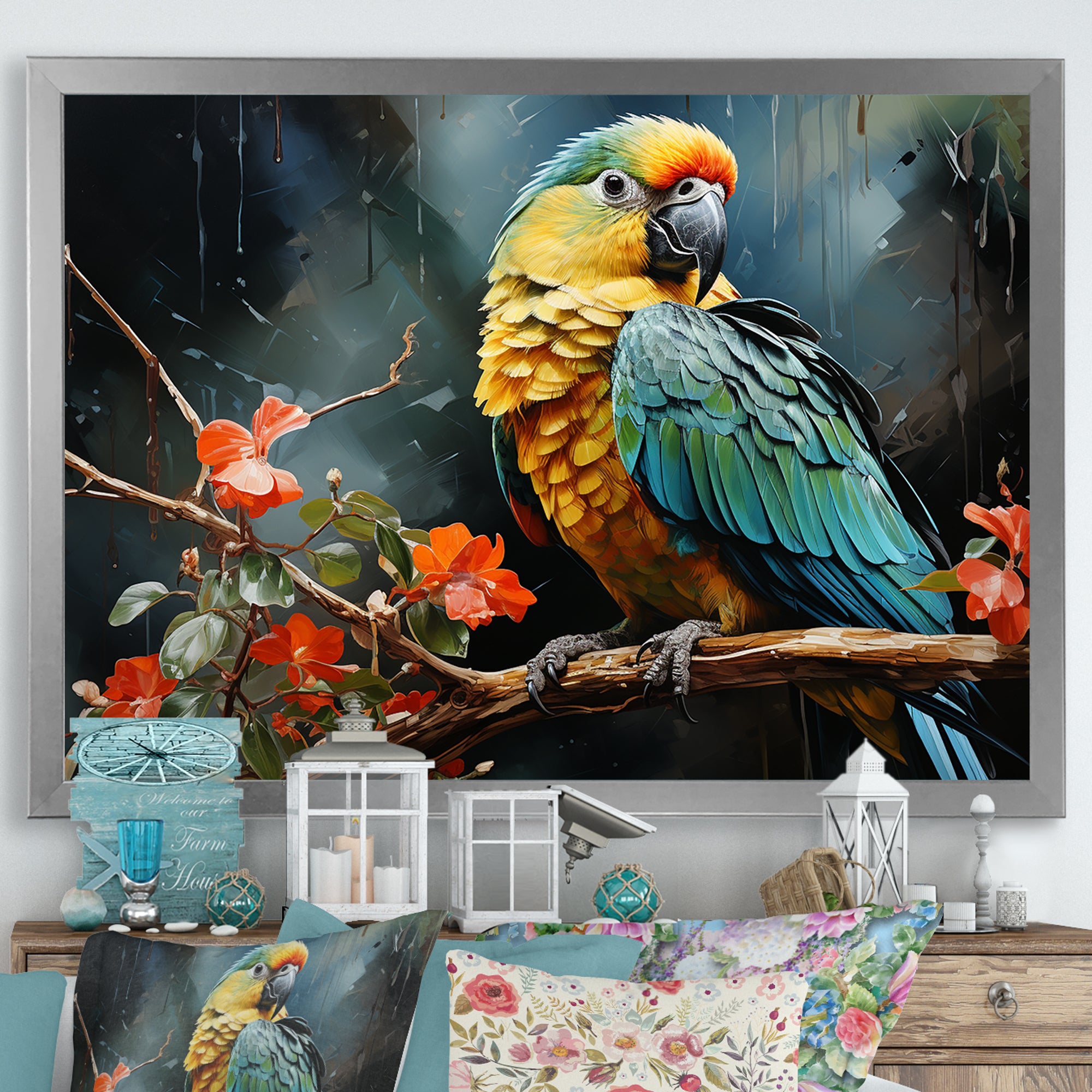 Parrot Verdant Melody - Parrot Wall Art Prints