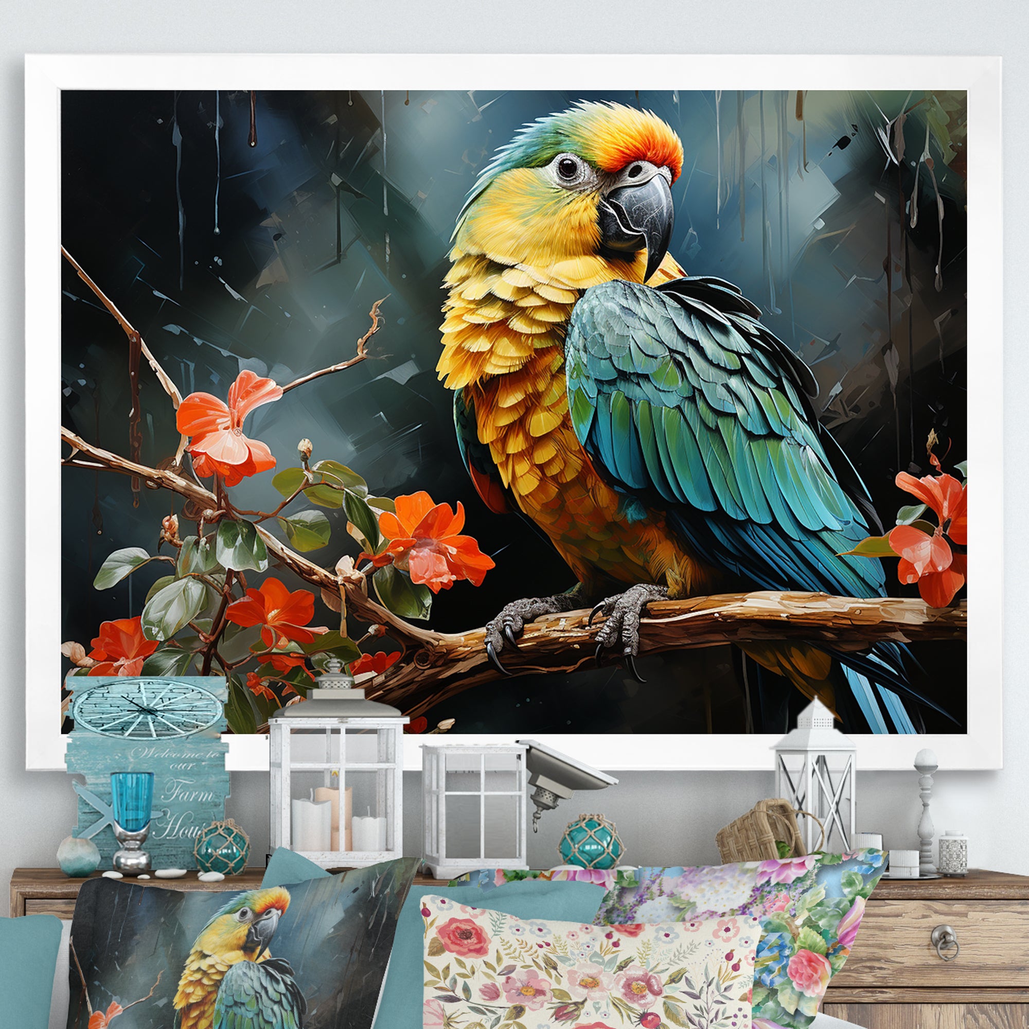 Parrot Verdant Melody - Parrot Wall Art Prints