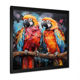 Vibrant Duets Parrot S - Parrot Wall Art Prints