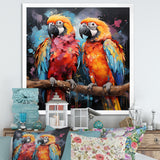 Vibrant Duets Parrot S - Parrot Wall Art Prints
