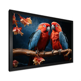 Parrot S Vivid Conversations - Coral Parrot Wall Art