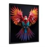 Parrot S Whimsical Wings - Parrot Canvas Wall Art