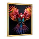 Parrot S Whimsical Wings - Parrot Canvas Wall Art