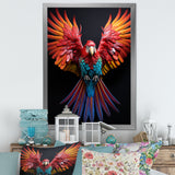 Parrot S Whimsical Wings - Parrot Canvas Wall Art
