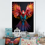 Parrot S Whimsical Wings - Parrot Canvas Wall Art