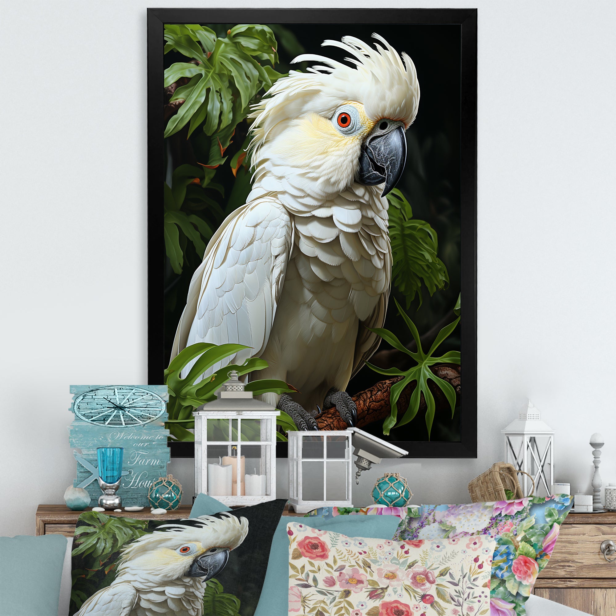 Cockatoo S Tropical Haven - Parrot Wall Decor