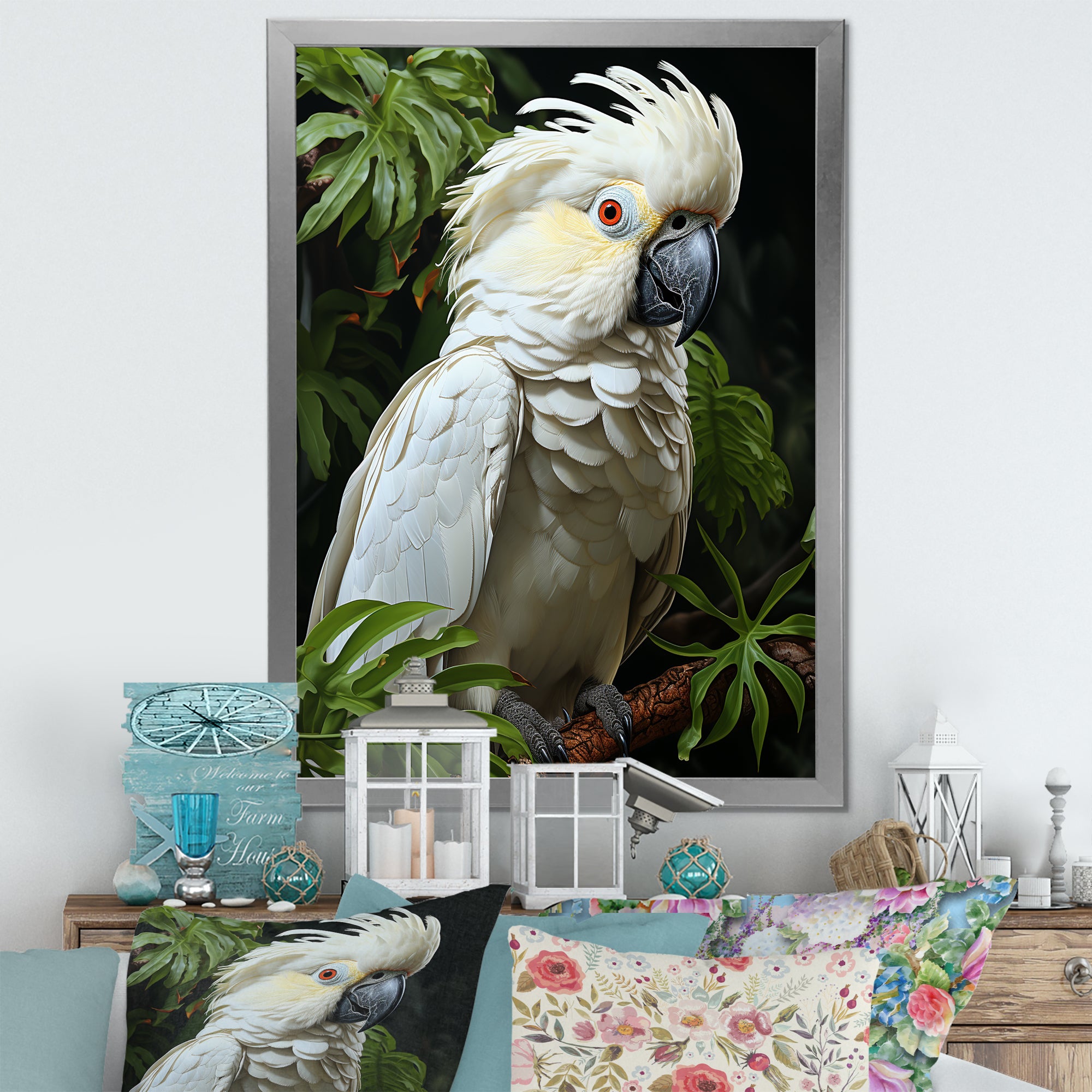 Cockatoo S Tropical Haven - Parrot Wall Decor